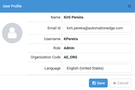 user profile