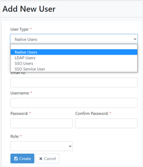 user type