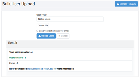 upload users