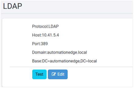 LDAP configuration details