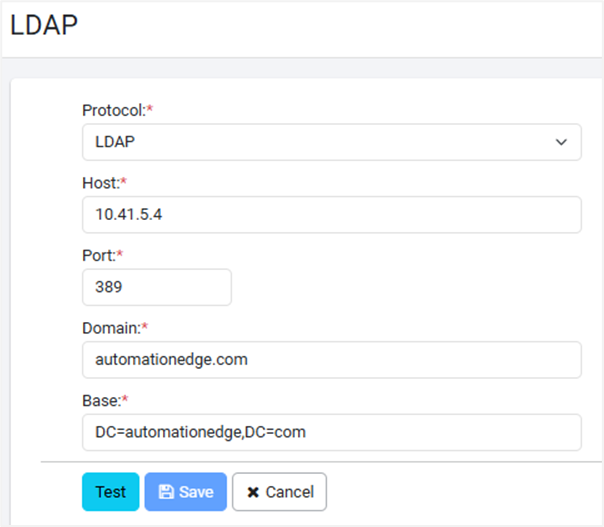 LDAP details
