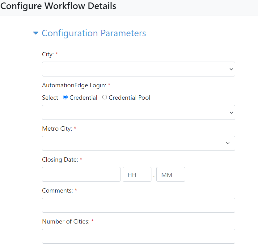 Configuration Parameters