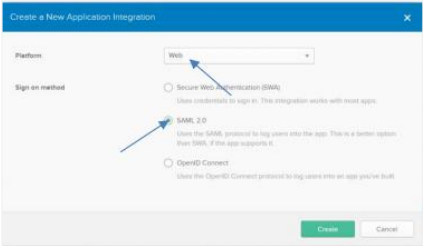 Create new application integration