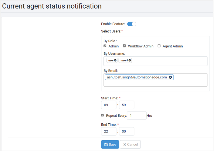 Current Agent Status