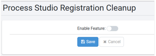 Process Studio Registration Cleanup
