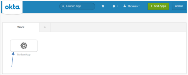 SAML app