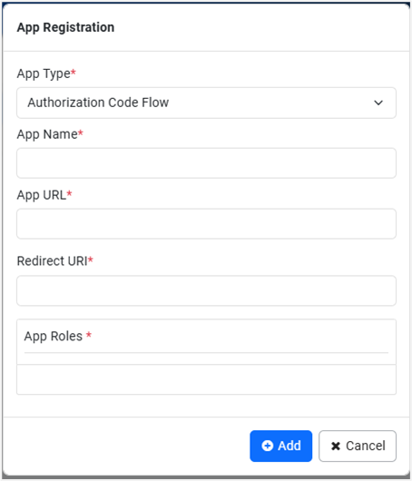 AE apps dialog