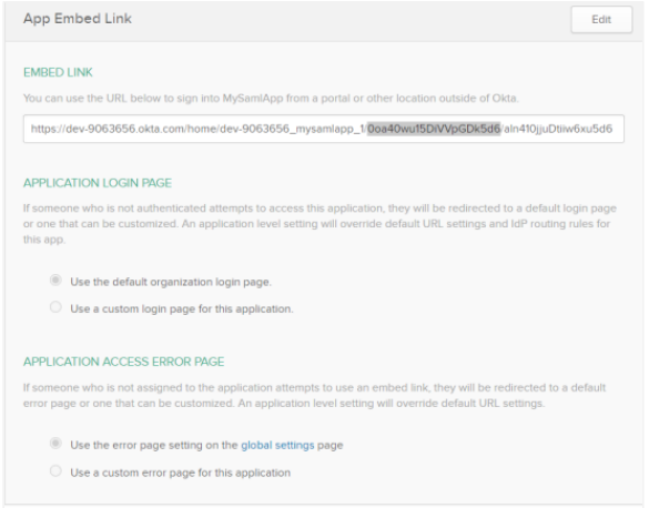 App embed link