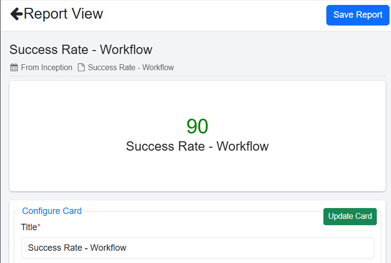 Customize report
