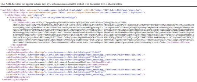 Descriptor XML