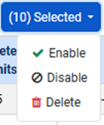 Selected tab view