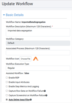 update workflow
