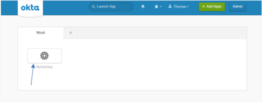 Okta IDP app