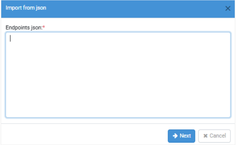 Import from json