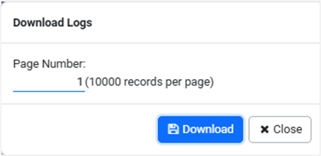 Image Log Download Work With Logs | AE System Administrator Guide
