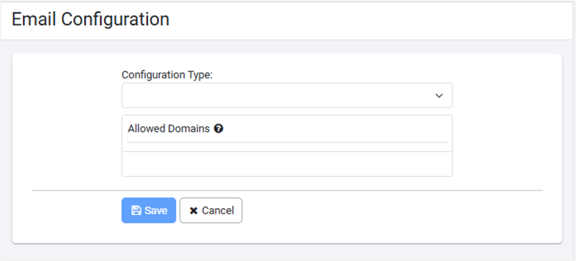 Email Configuration Page