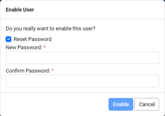 Enable User