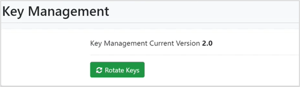 Key Management Rotate Keys