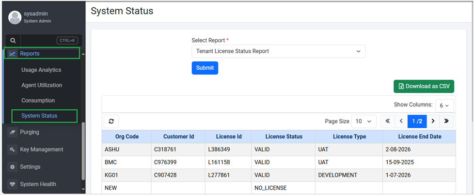 Work with Reports | AE System Administrator Guide