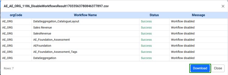 .csv file view
