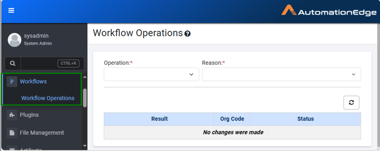 Workflow Operations