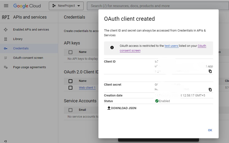 Authorized Redirect URIs