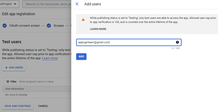 Provide Email ID