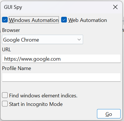 GUI Spy window