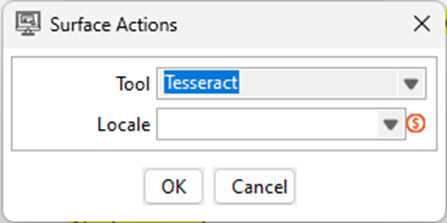 OCR provider selection dropdown with Tesseract, Google Vision, and Microsoft Azure