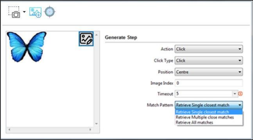 Match Pattern dropdown with Retrieve Single closest match selected