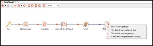Catch step output hop options in Process Studio
