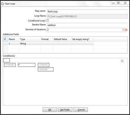 Modified Java Script configuration to add field values