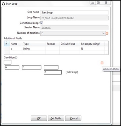 Add condition options with AND OR operators